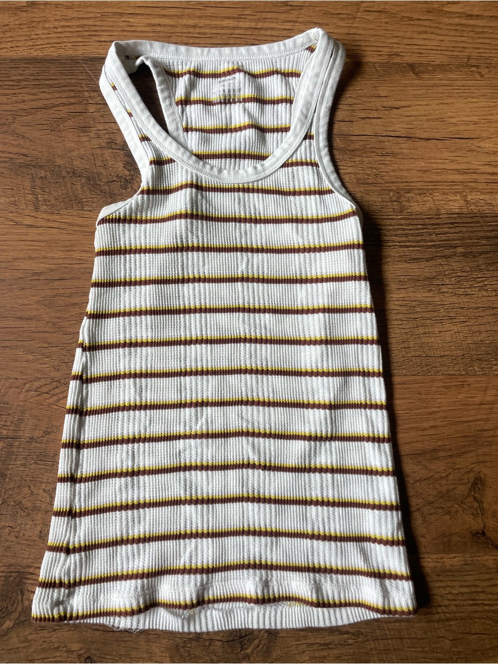 Aerie size XS Striped tank top has Flaws see pictures